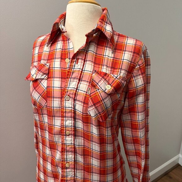 Levi's Vintage 70s Red Plaid Button Down Shirt - Picture 15 of 16